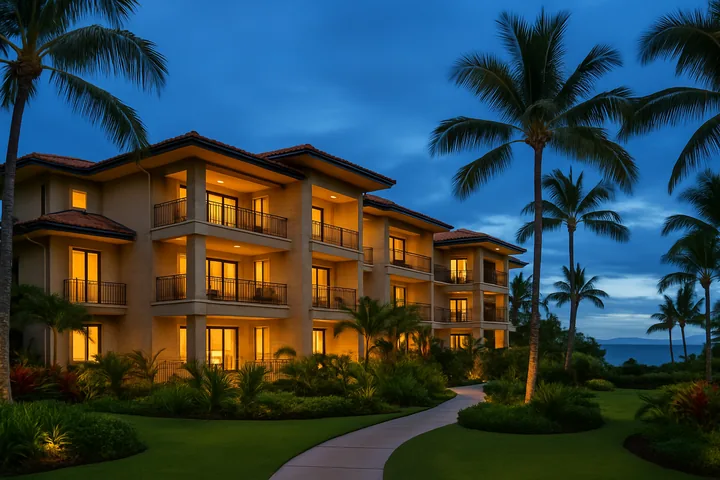 Illustrative Wailea South Maui resort condominium